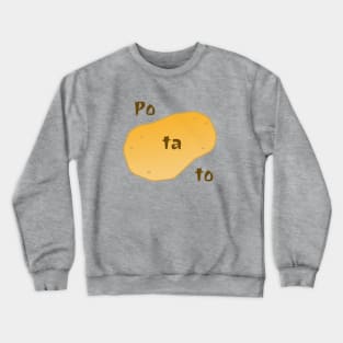 Simple Potato Design Crewneck Sweatshirt